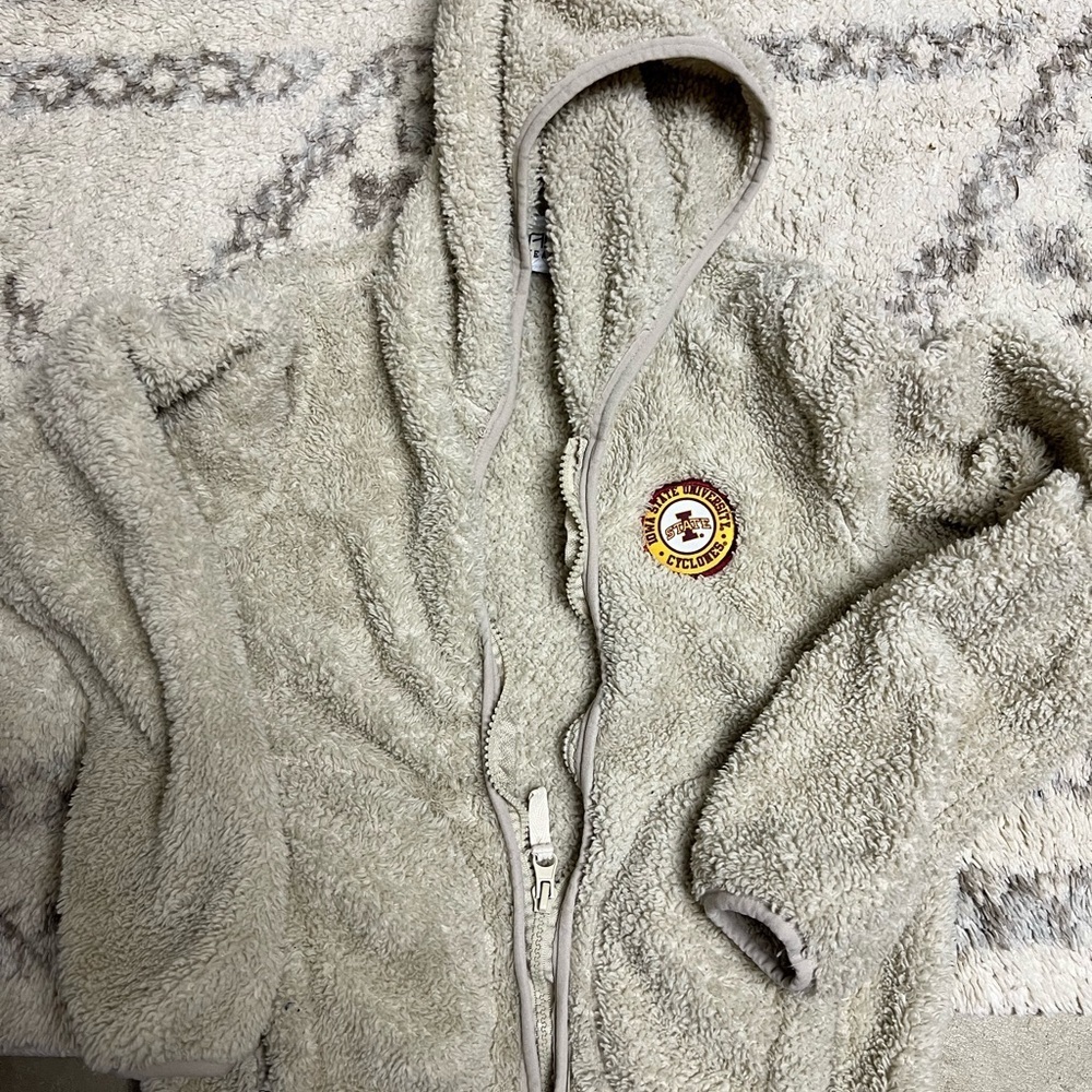 Cozy Kids Sherpa Jacket in Cream - Picture 2 of 6